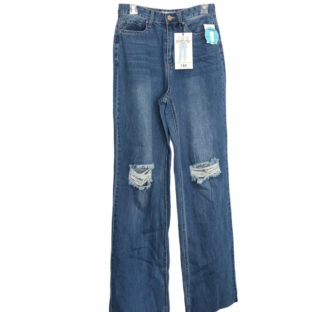 YMI Wide Leg 90’s Full Length Jeans Size:7/28